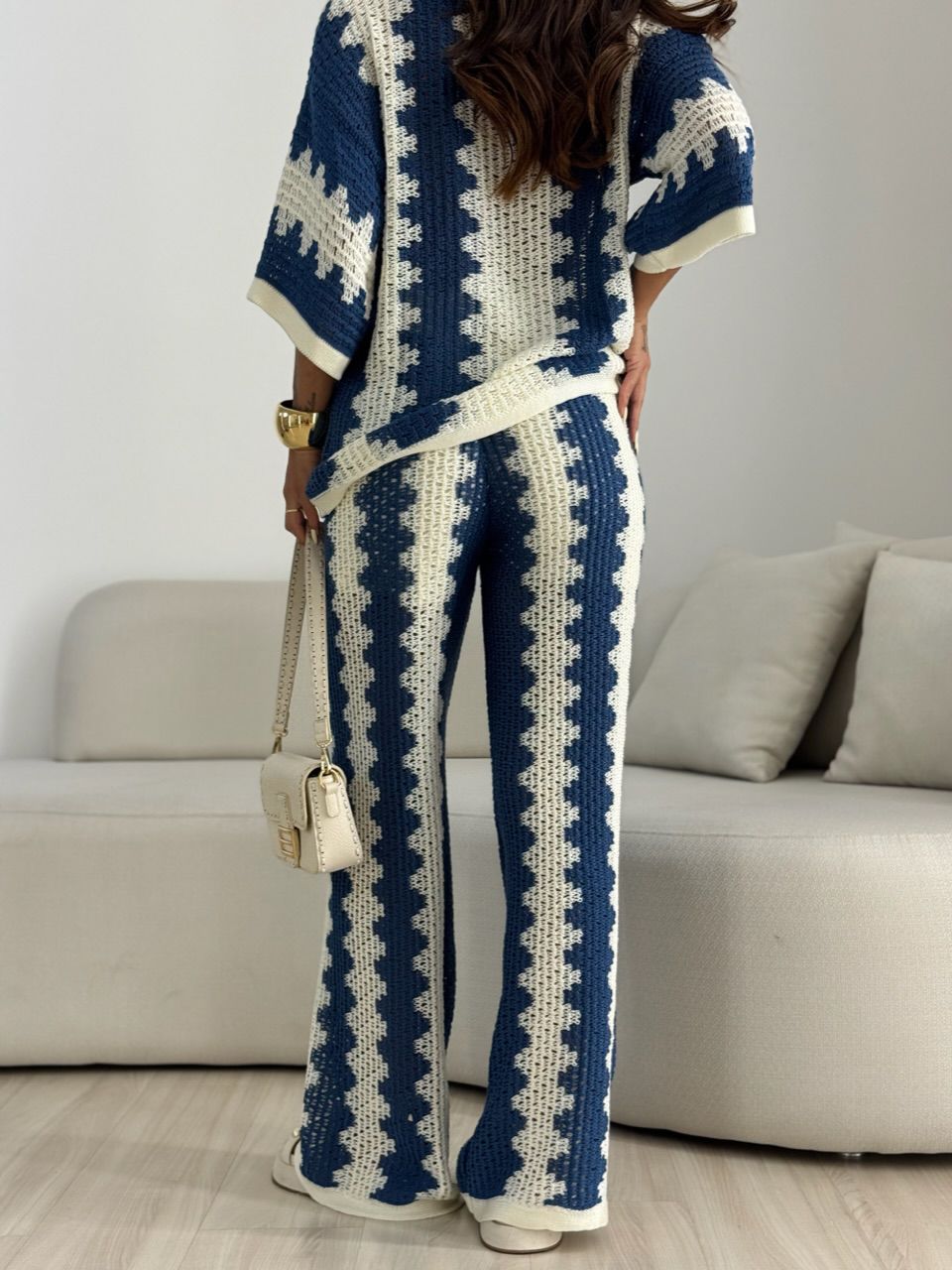 CONJUNTO AVA CROCHÊ AZUL