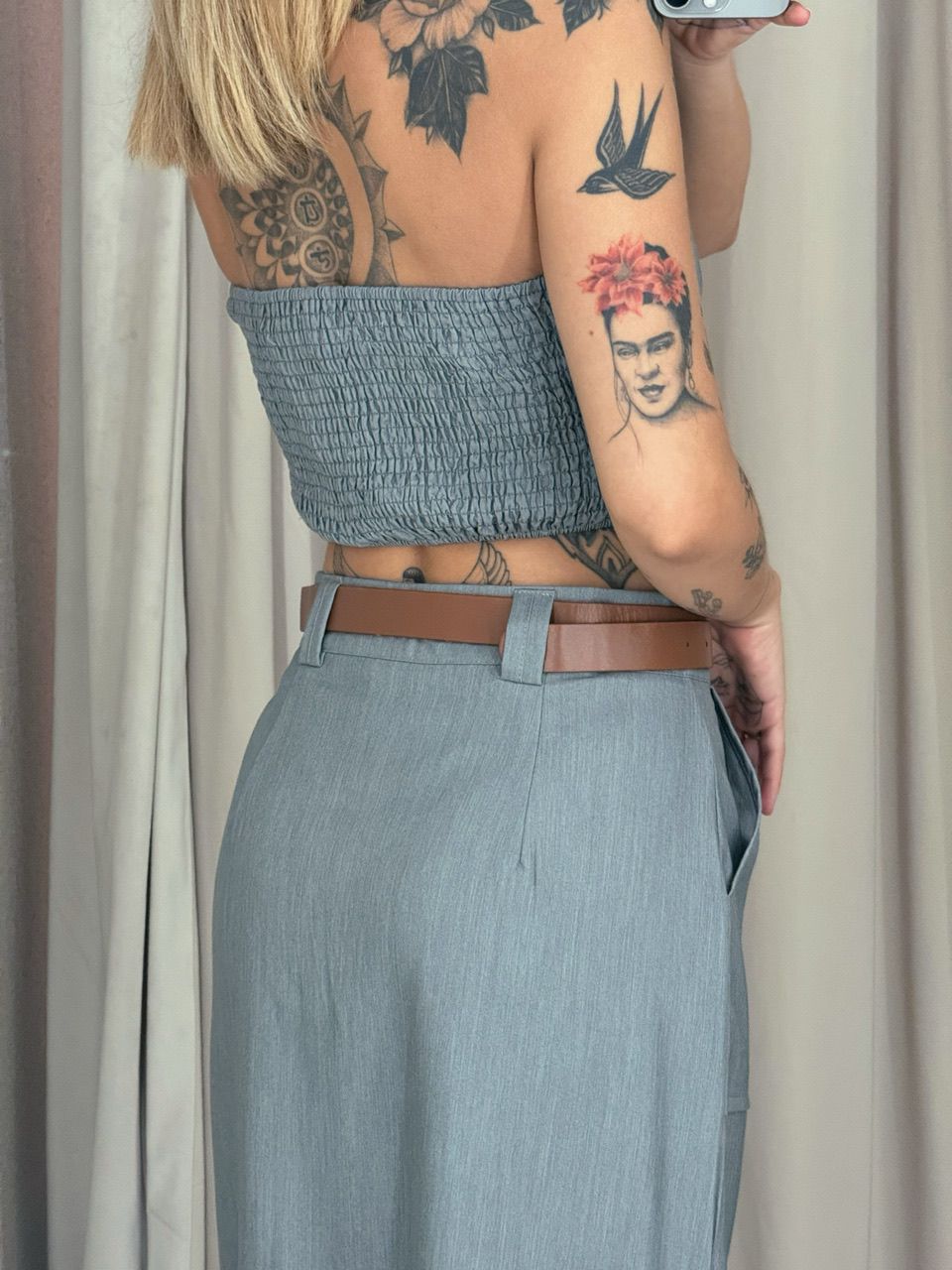 CONJUNTO ARIEL SAIA CINZA