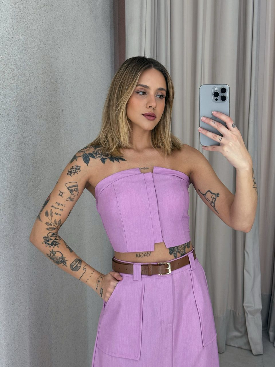 CONJUNTO ARIEL SAIA LILÁS