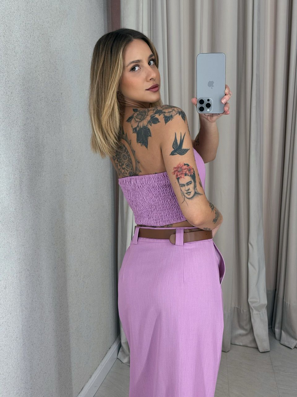 CONJUNTO ARIEL SAIA LILÁS