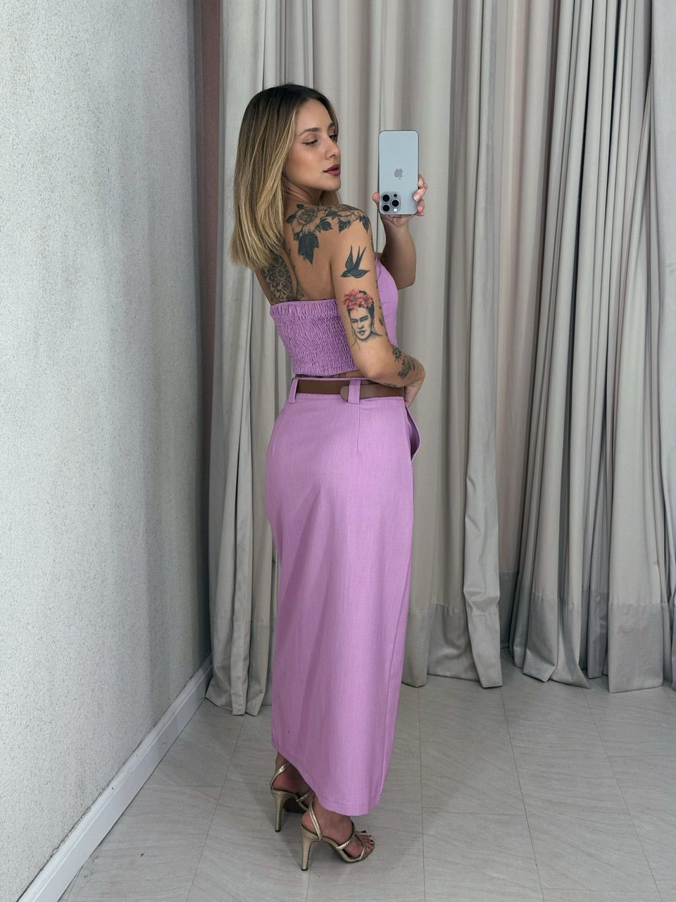 CONJUNTO ARIEL SAIA LILÁS