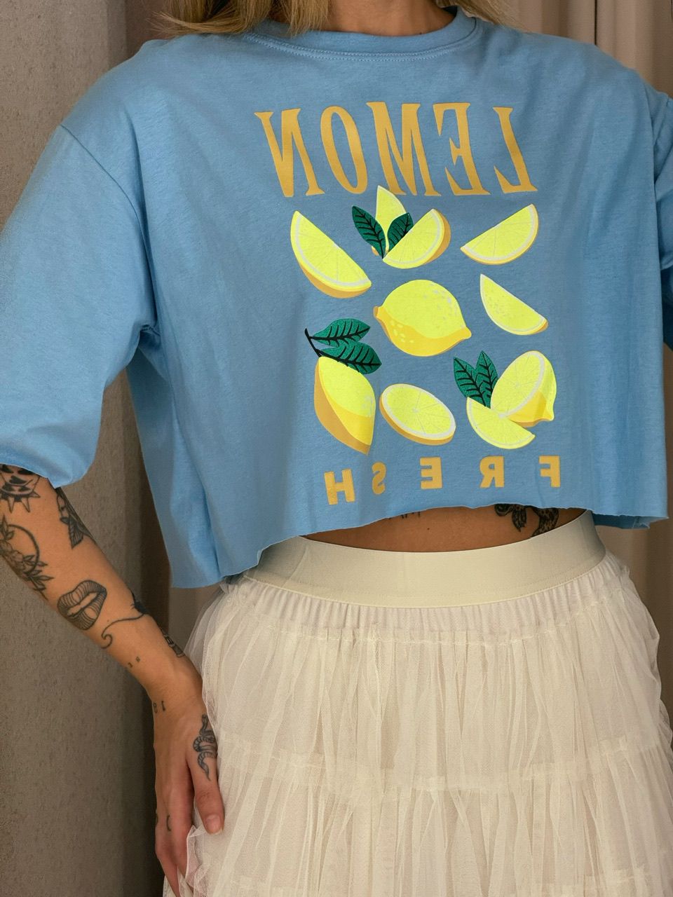 CROPPED LEMON FRESH AZUL
