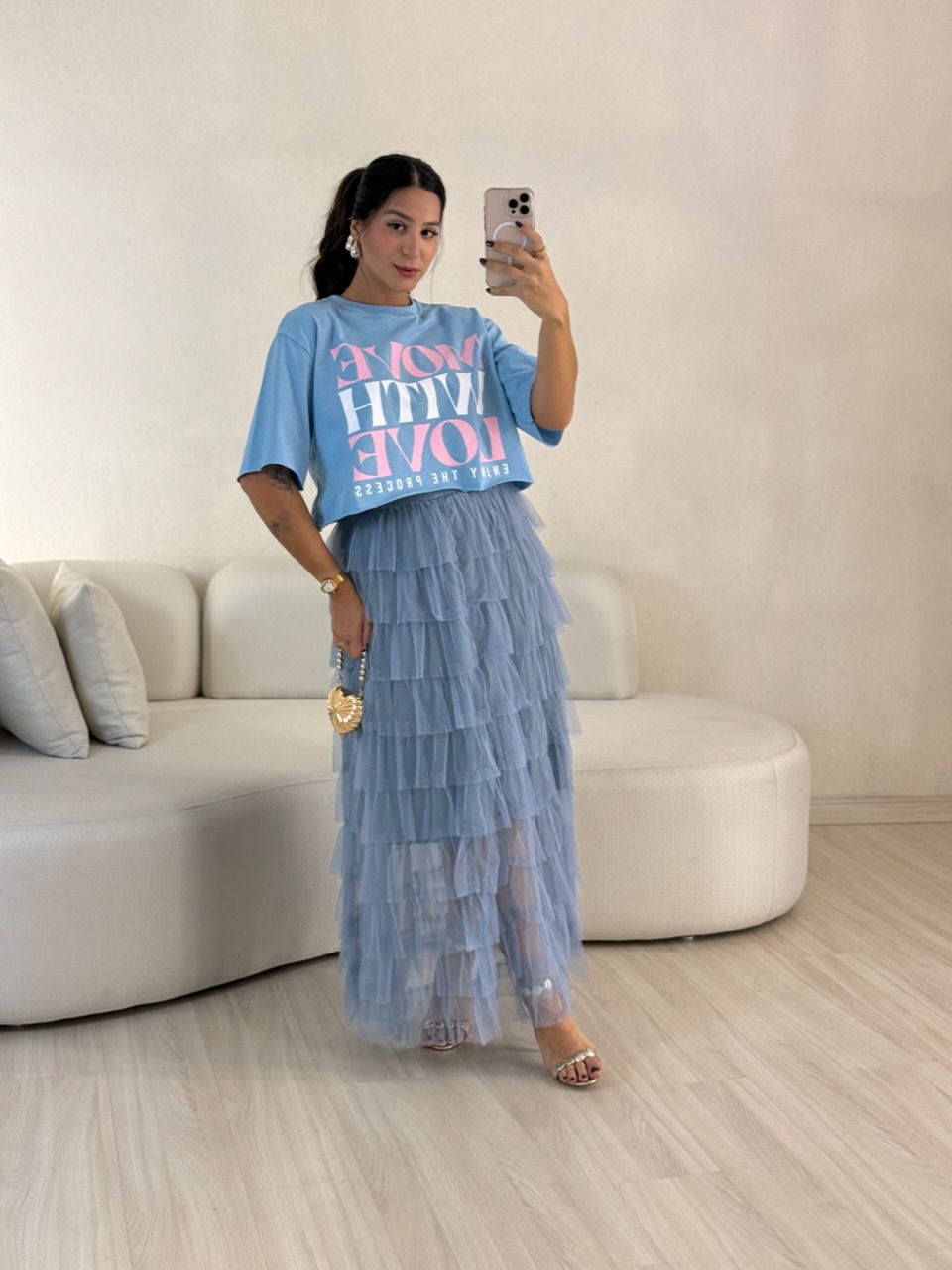 CROPPED MOVE LOVE AZUL