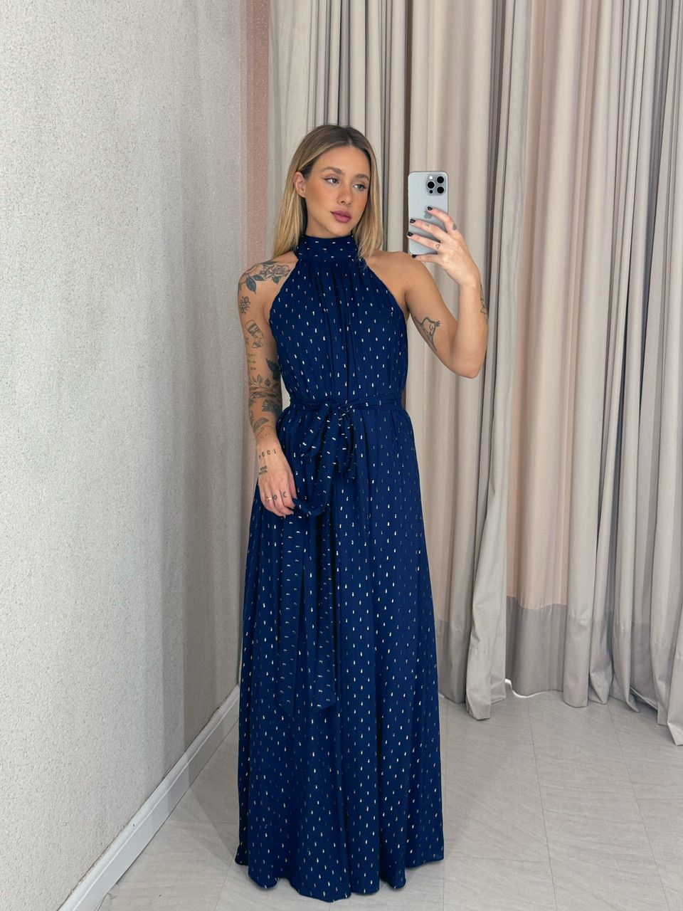 VESTIDO CF BIANCA marinho