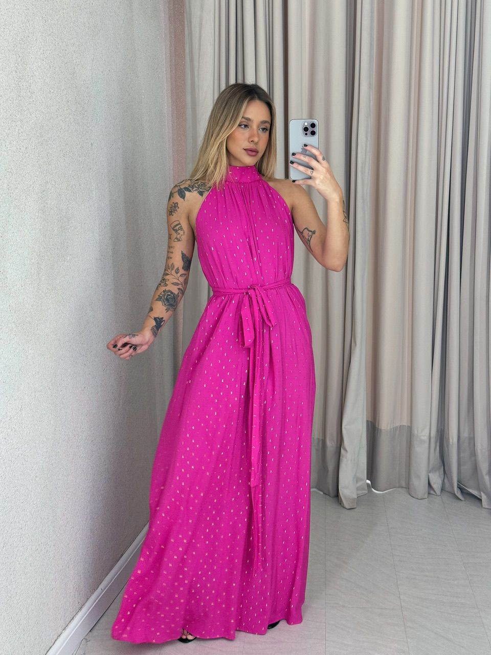 VESTIDO CF BIANCA Pink - 0059810037 - CAROLLA FERRARO