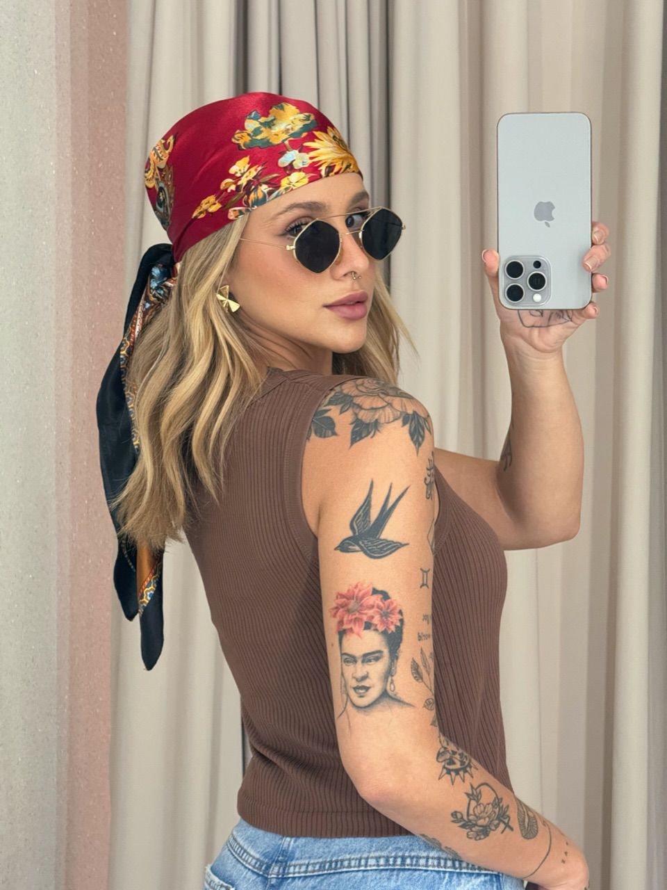 BLUSA CLARICE CANELADA MARROM