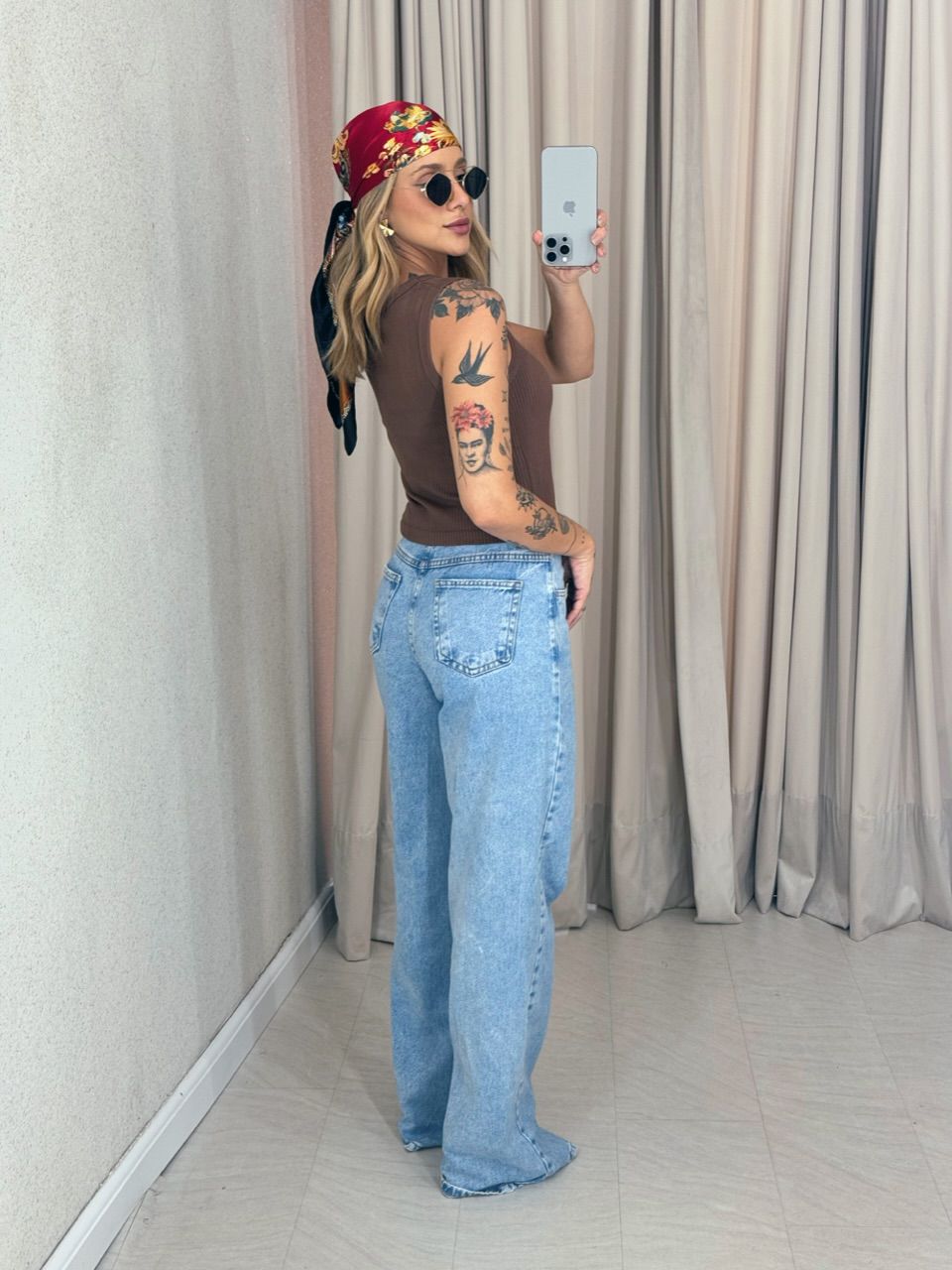 BLUSA CLARICE CANELADA MARROM