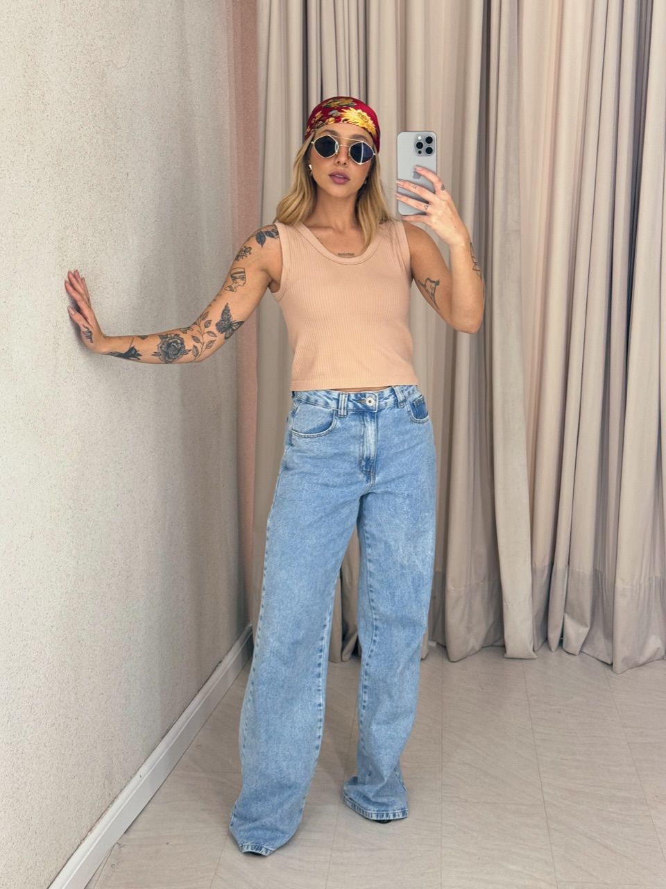 BLUSA CLARICE CANELADA NUDE