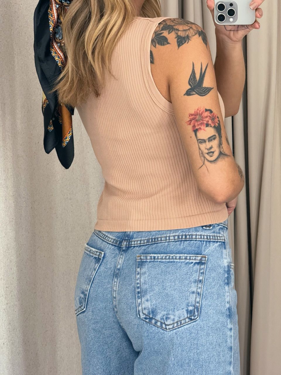BLUSA CLARICE CANELADA NUDE