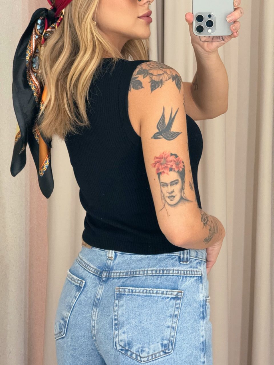 BLUSA CLARICE CANELADA PRETA