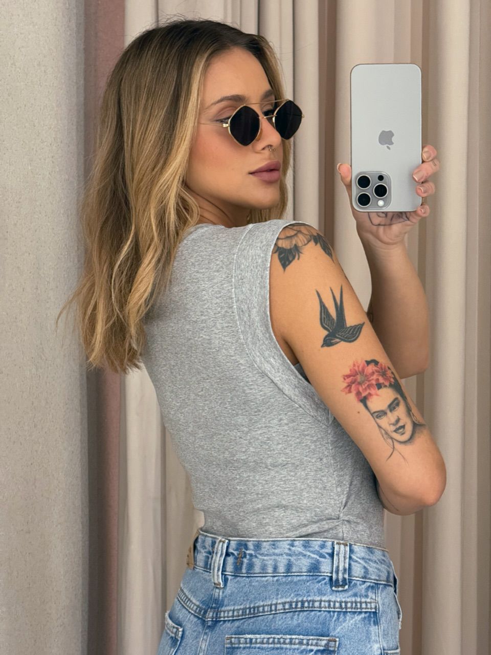 BLUSA LUCY FRANZIDA CINZA