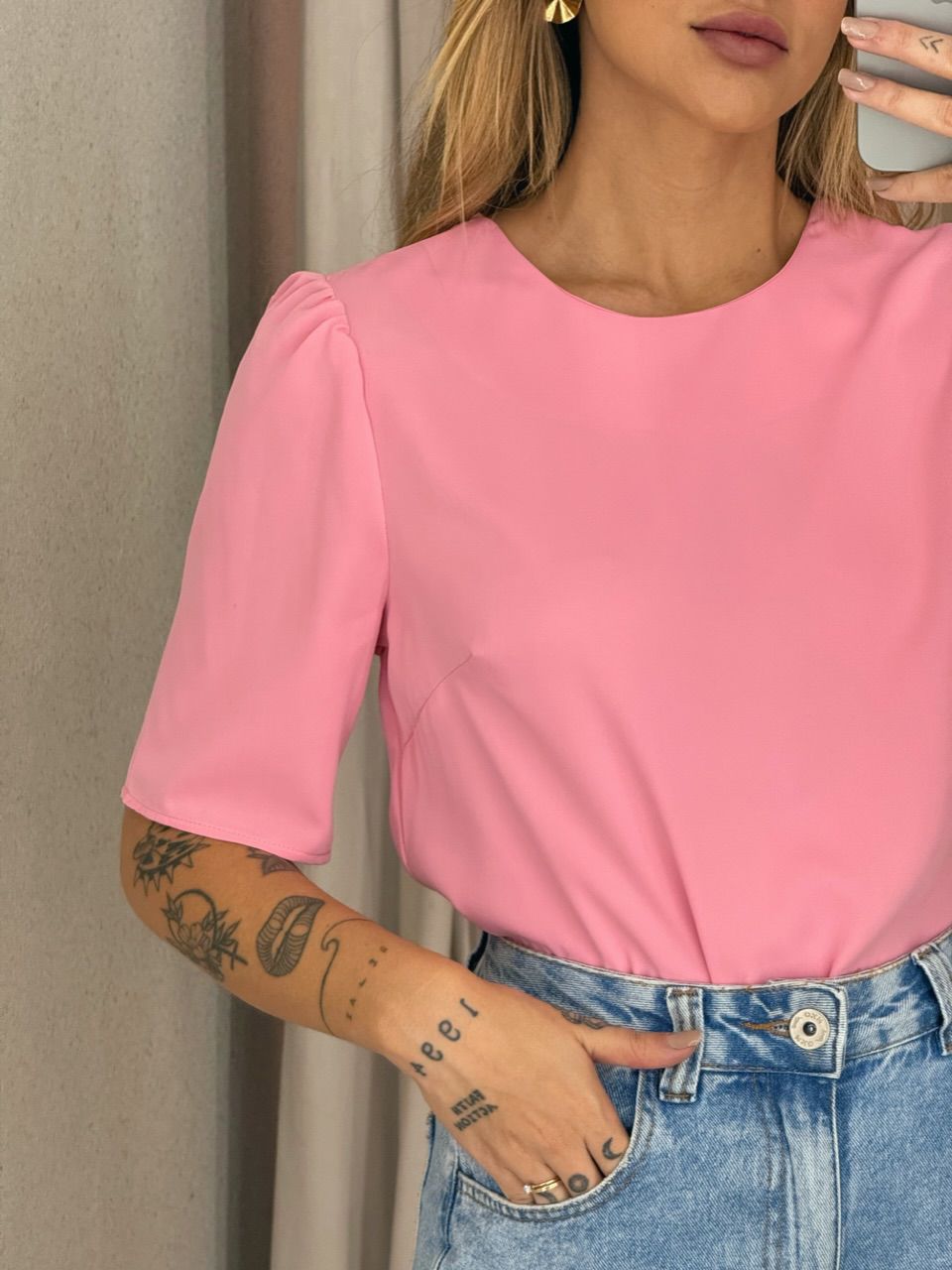 BLUSA KAREN BASIC ROSA