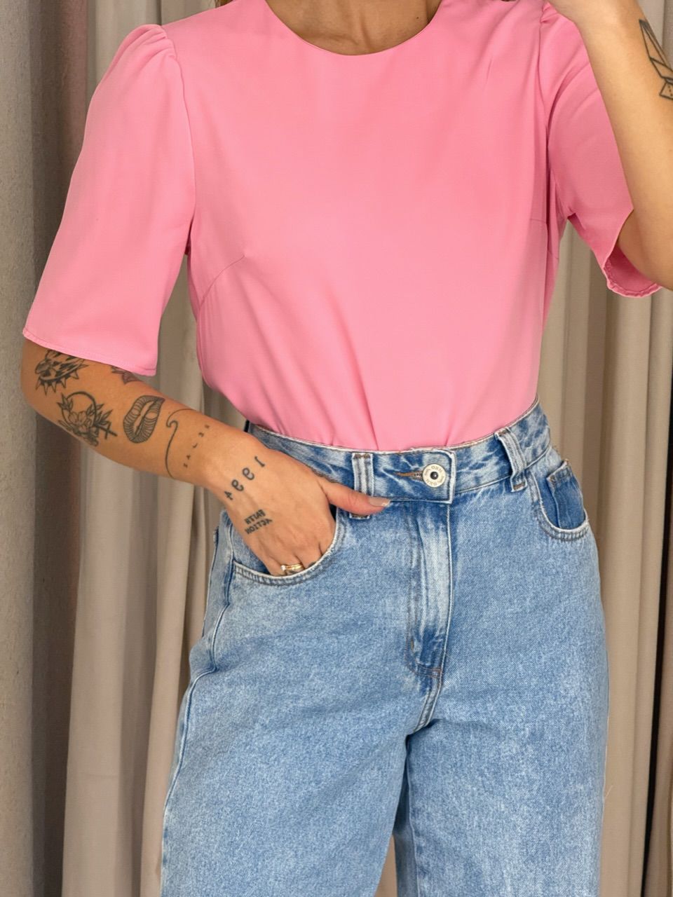BLUSA KAREN BASIC ROSA
