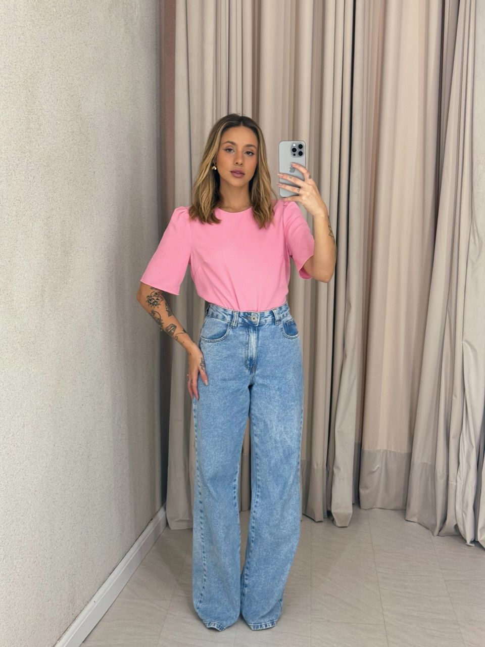 BLUSA KAREN BASIC ROSA