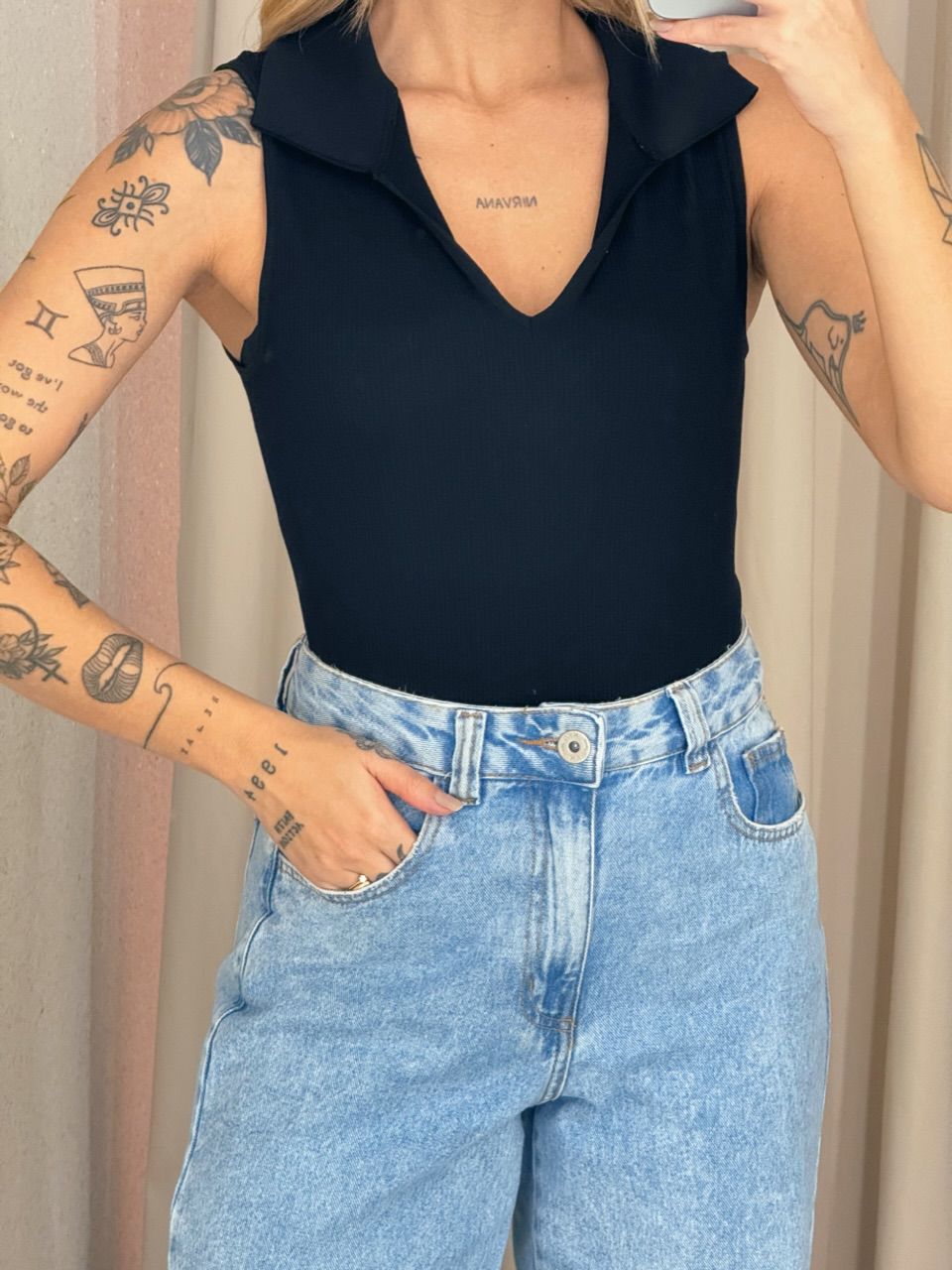 BODY ISADORA GOLA PRETO