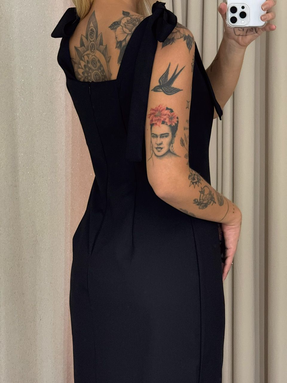 VESTIDO SAMANTA LAÇO preto
