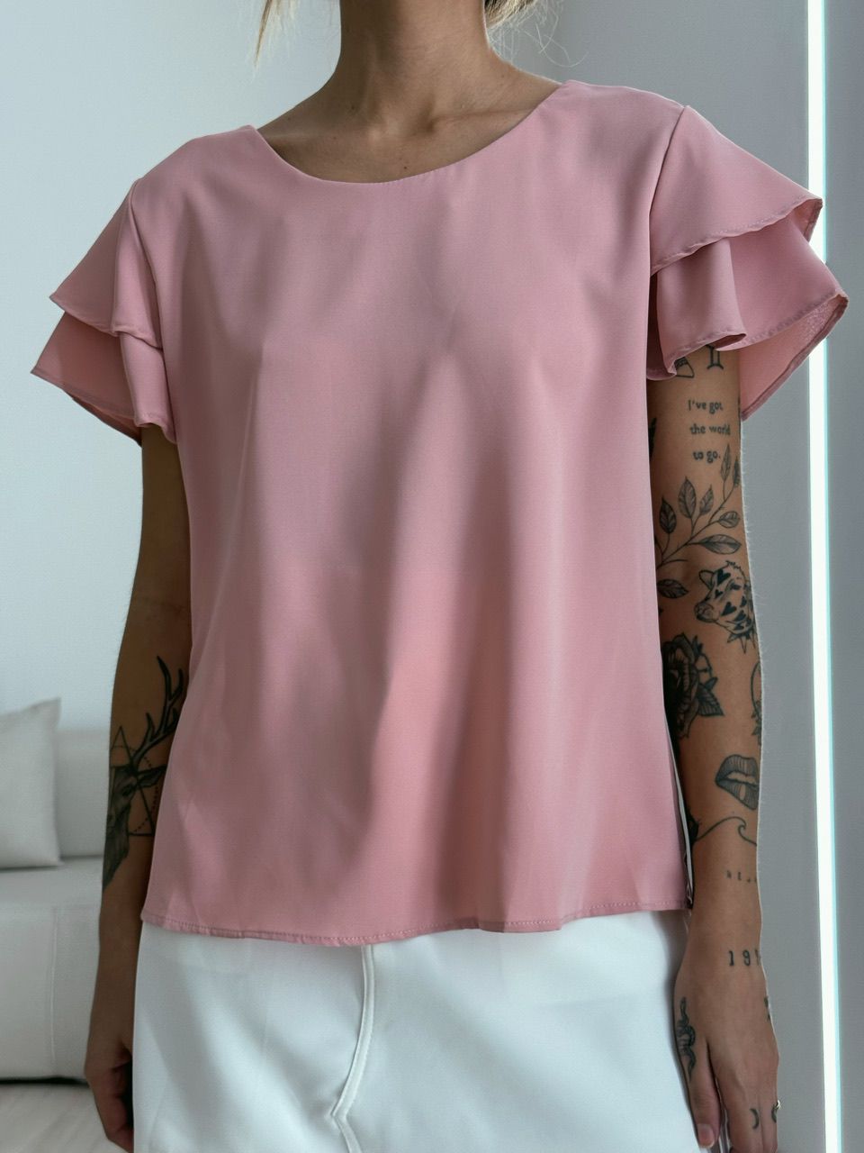 BLUSA ALLANA MANGA DUPLA ROSÊ