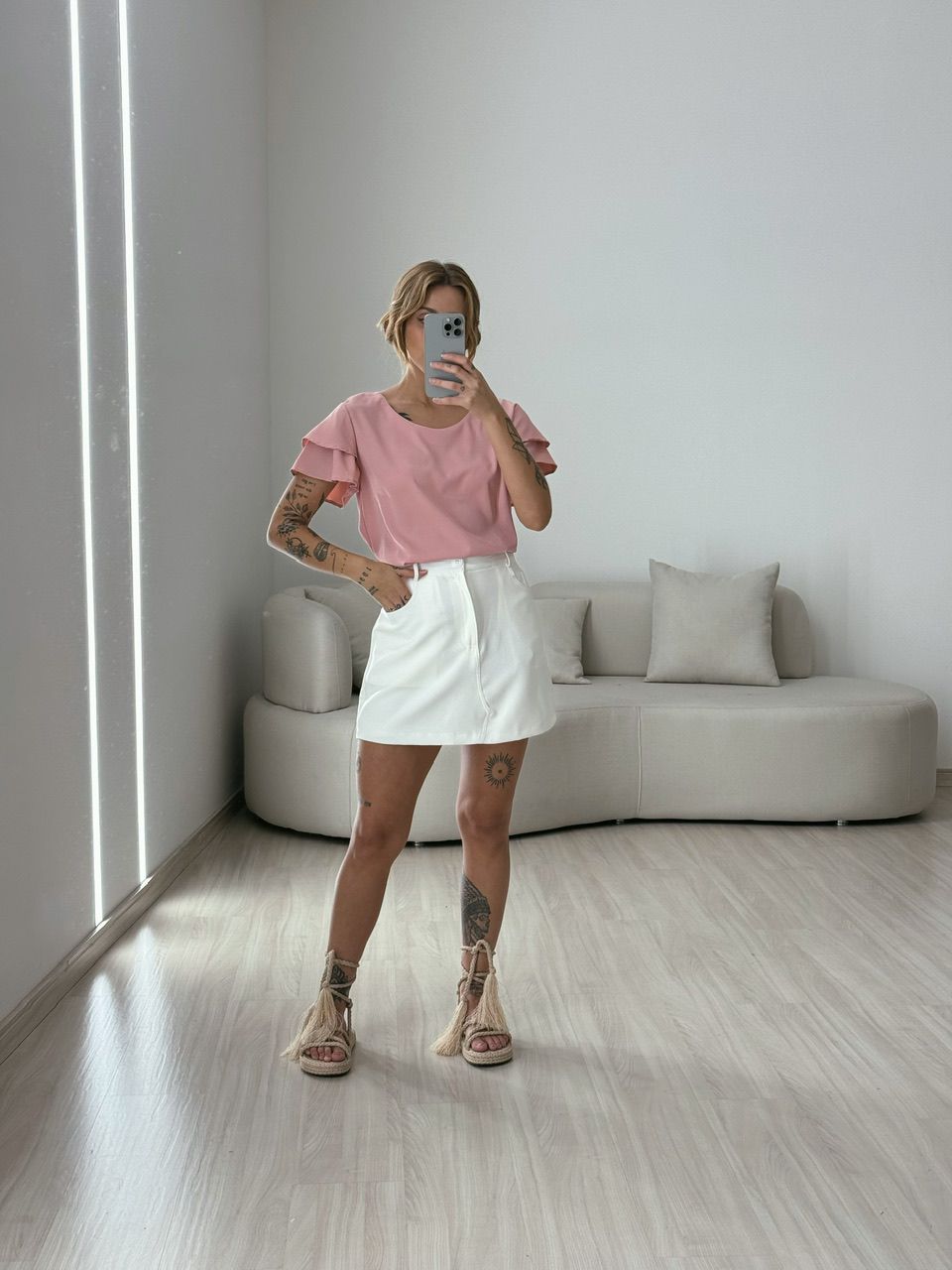BLUSA ALLANA MANGA DUPLA ROSÊ