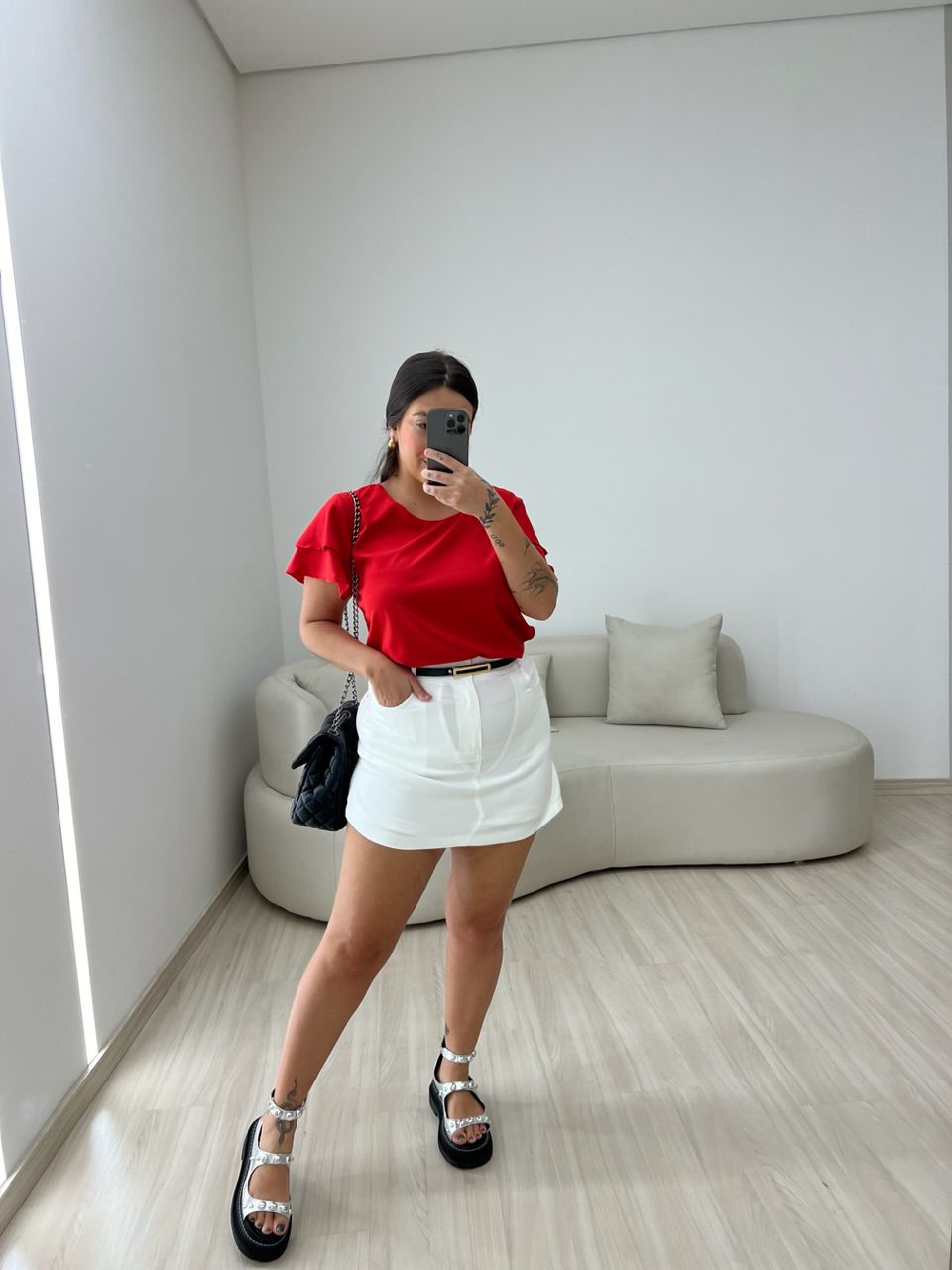 BLUSA ALLANA MANGA DUPLA VERMELHA