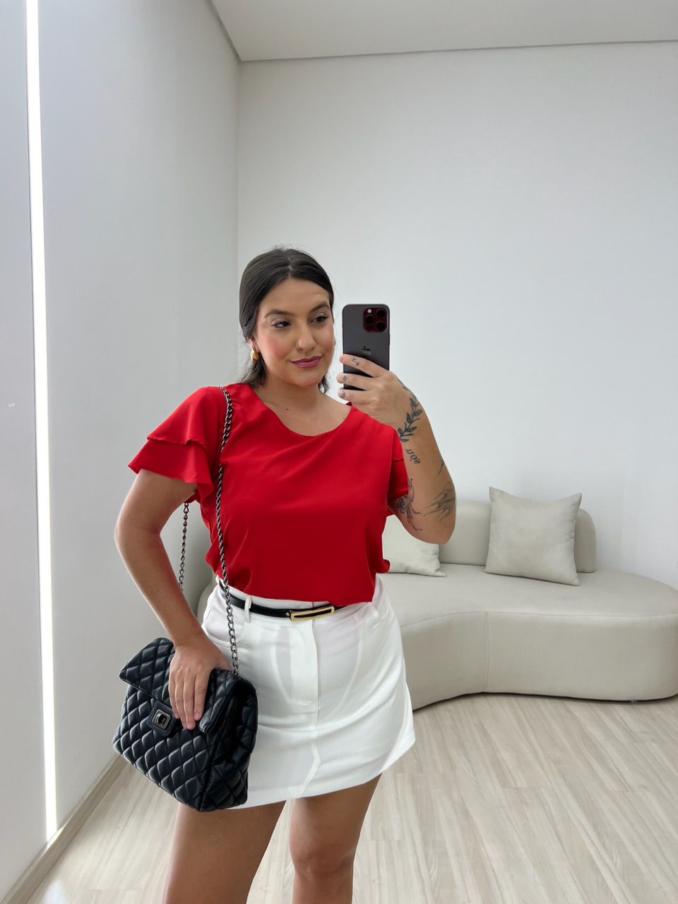 BLUSA ALLANA MANGA DUPLA VERMELHA