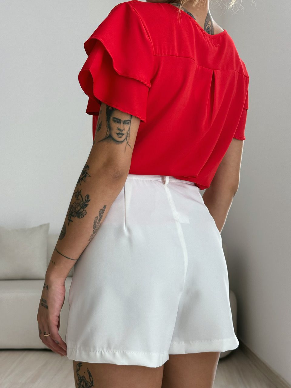 BLUSA ALLANA MANGA DUPLA VERMELHA