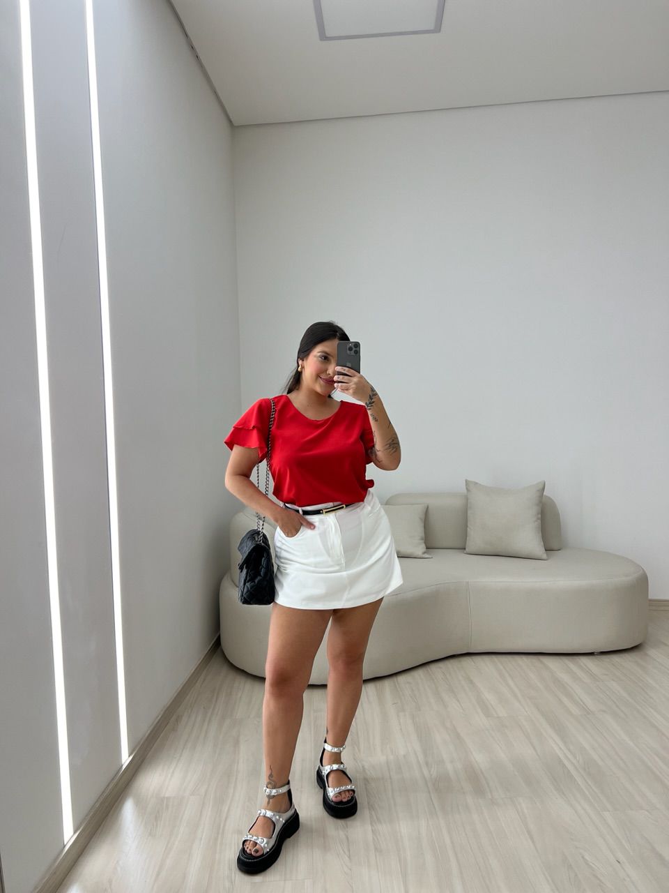 BLUSA ALLANA MANGA DUPLA VERMELHA