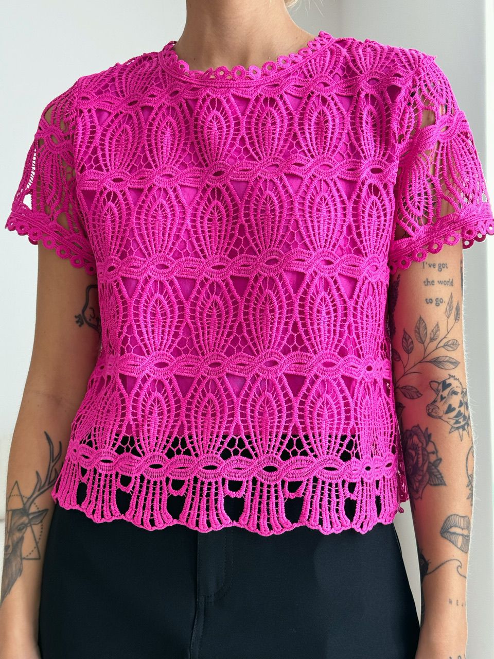 BLUSA CLARA GUIPIR PINK