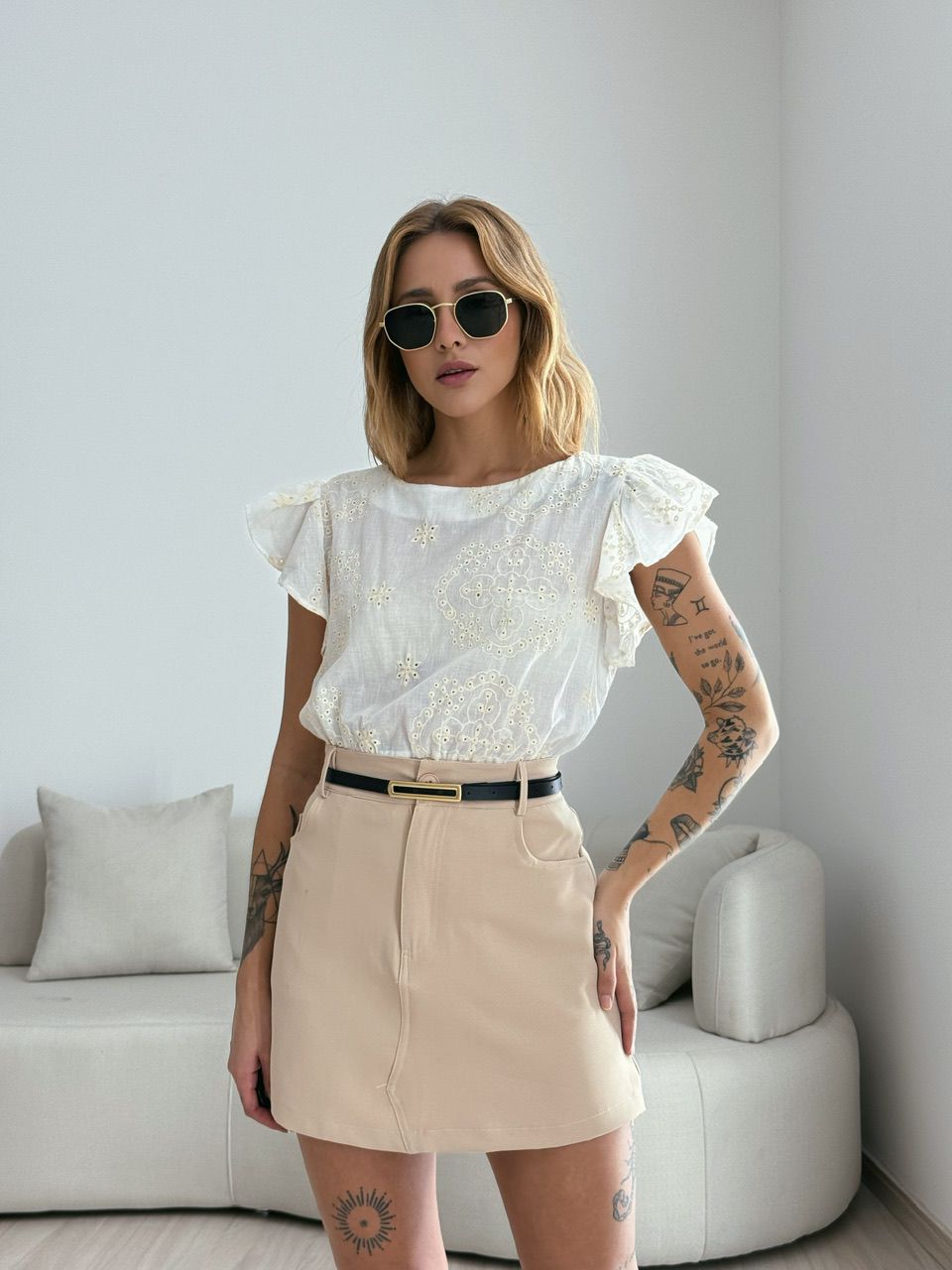 BLUSA THAMIRIS LAISE OFF - 0050930048 - CAROLLA FERRARO
