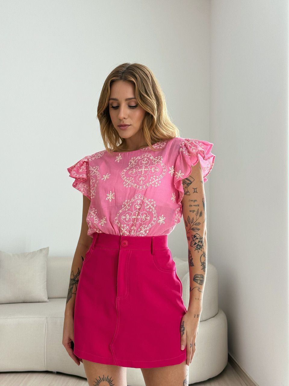 BLUSA THAMIRIS LAISE ROSA