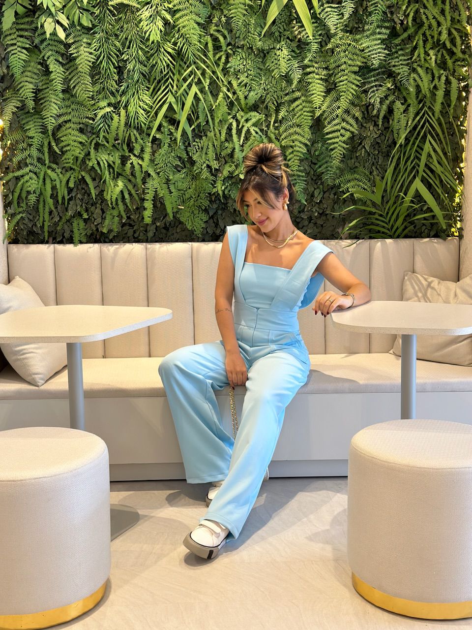 CONJUNTO CF SALOPETE CROPPED Azul Claro