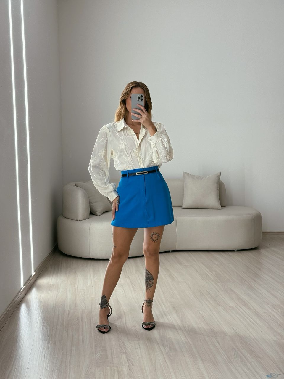 SHORT SAIA SAMANTA AZUL