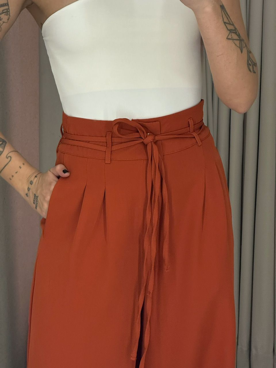 CALÇA YASMIN PANTALONA LARANJA