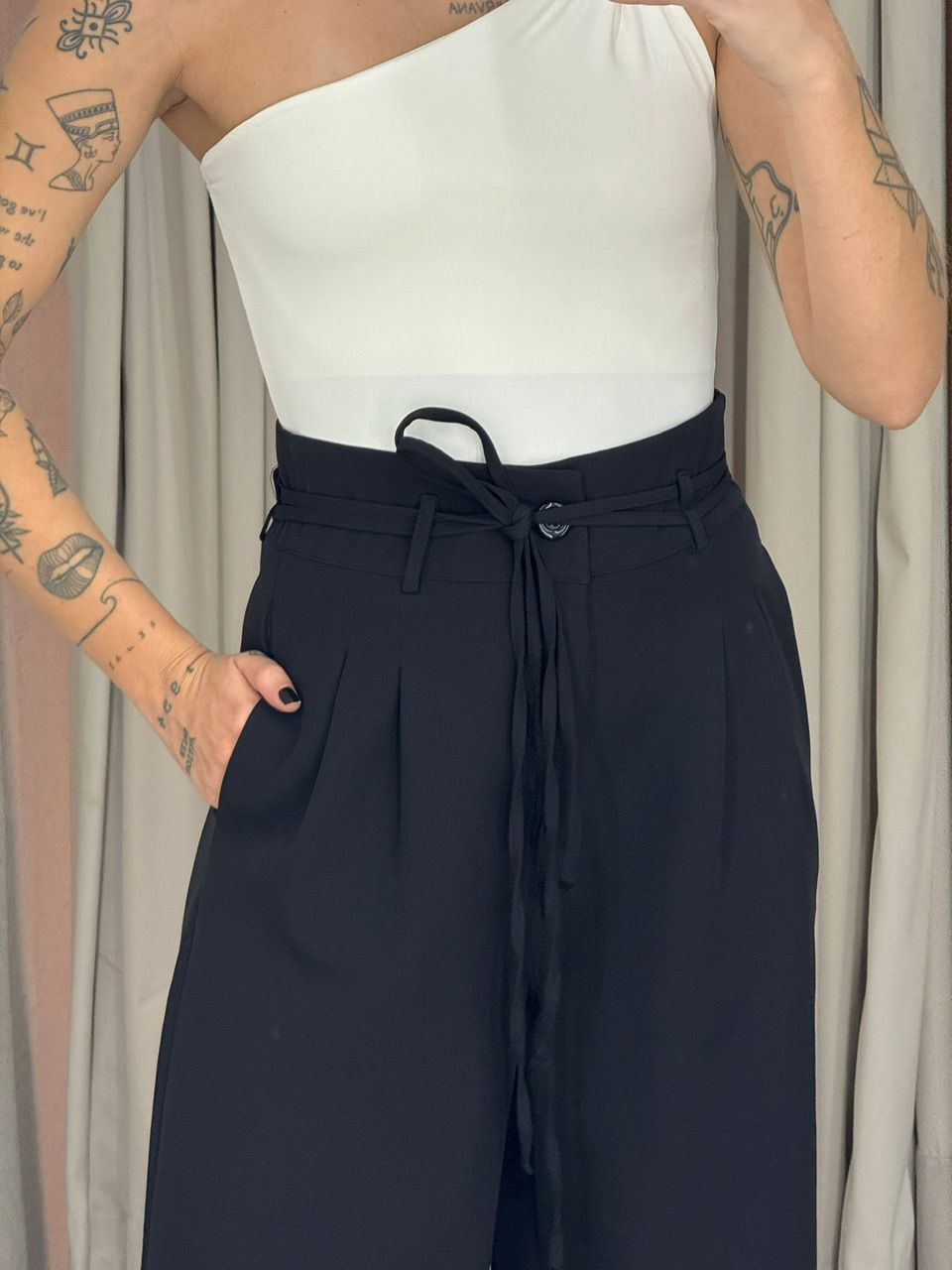 CALÇA YASMIN PANTALONA PRETO