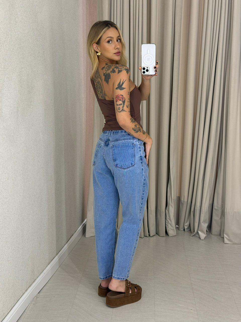CROPPED DANDARA NÓ MARROM