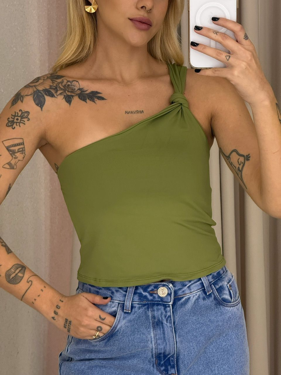 CROPPED DANDARA NÓ VERDE