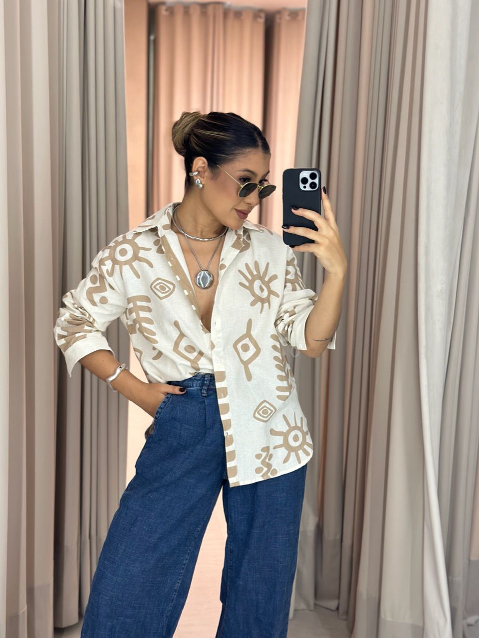 CONJUNTO ANA BEATRIZ ESTAMPADO NUDE