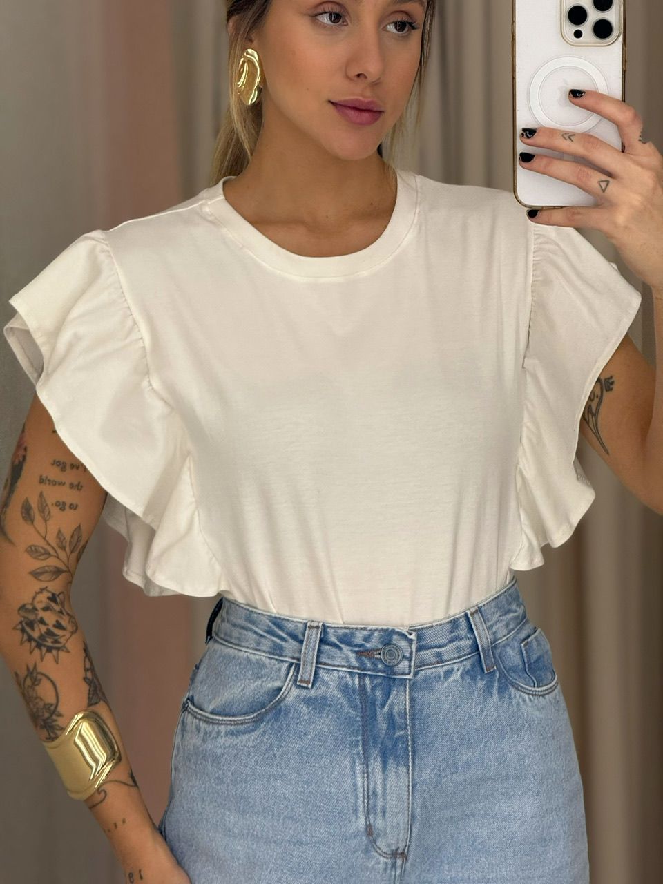 BLUSA ANA CLARA BABADOS OFF