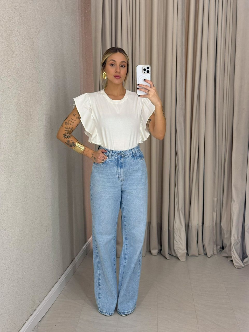 BLUSA ANA CLARA BABADOS OFF