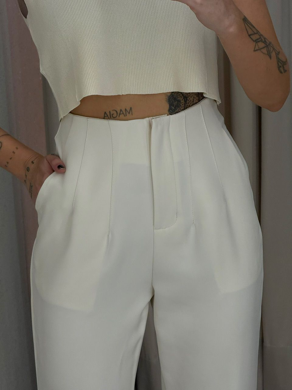 CALÇA AURORA ALFAIATARIA MARFIM