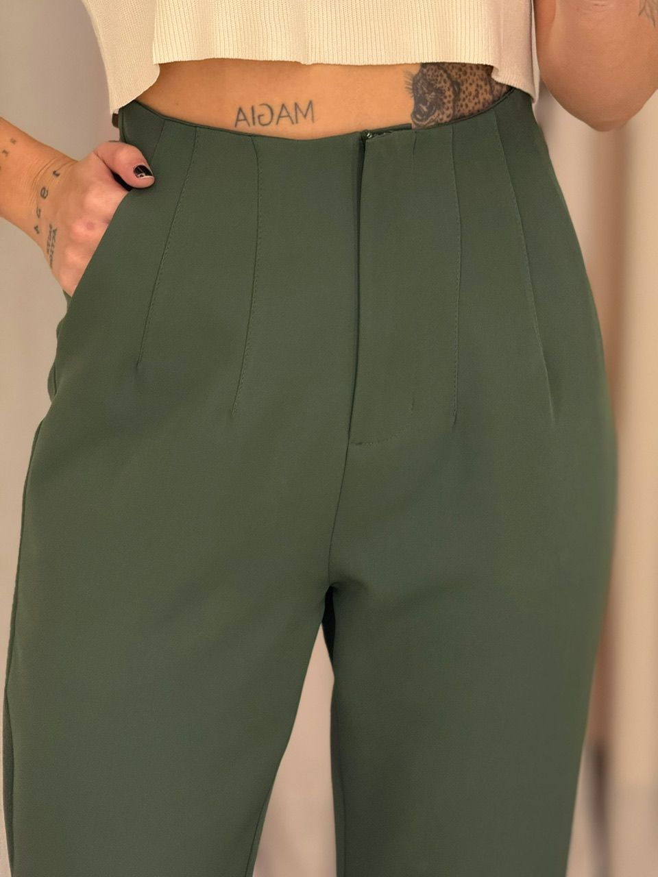 CALÇA AURORA ALFAIATARIA VERDE
