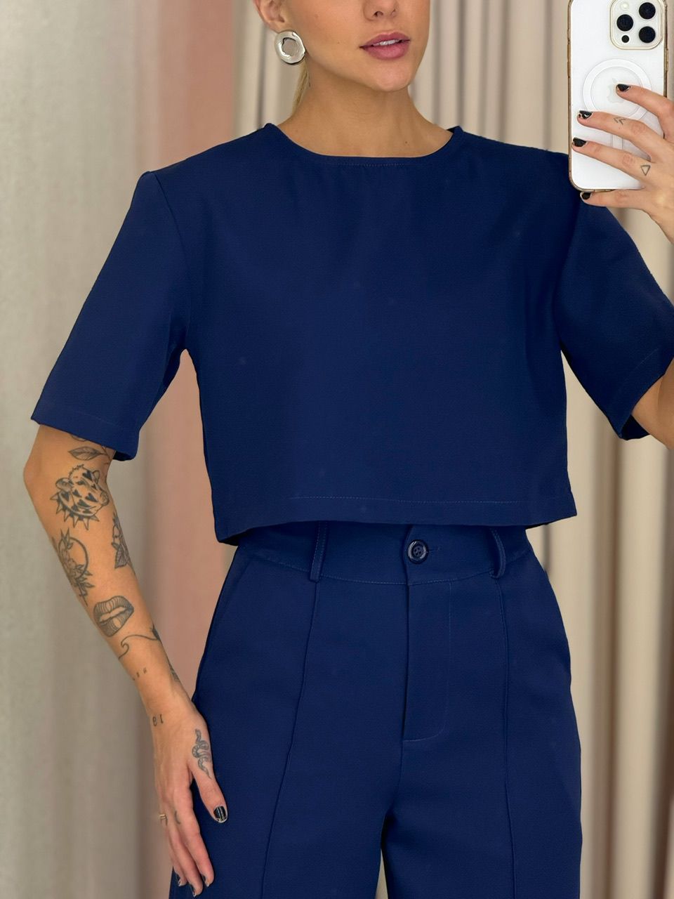 CONJUNTO MARIA LAURA CALÇA marinho