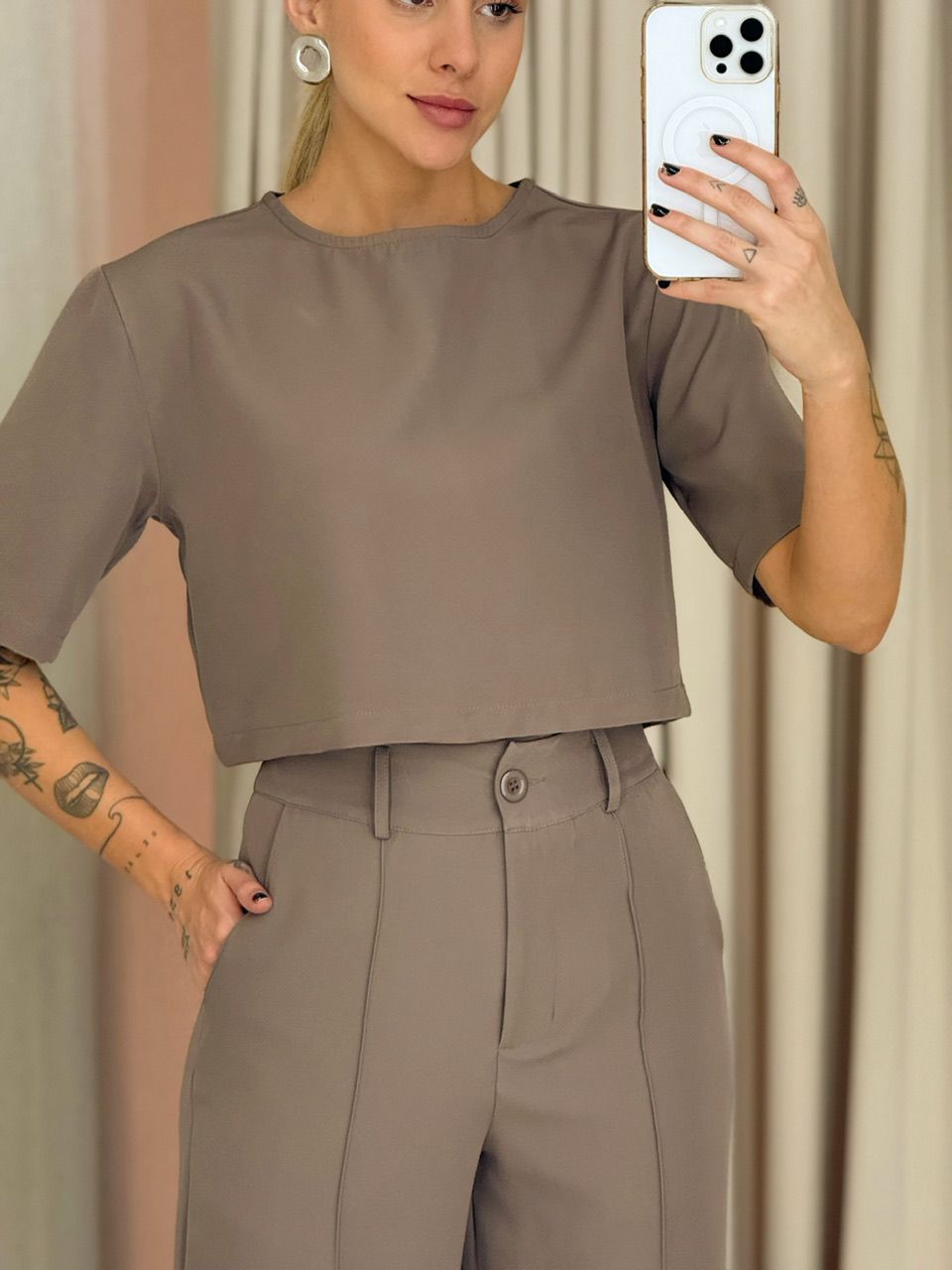 CONJUNTO MARIA LAURA CALÇA MARROM