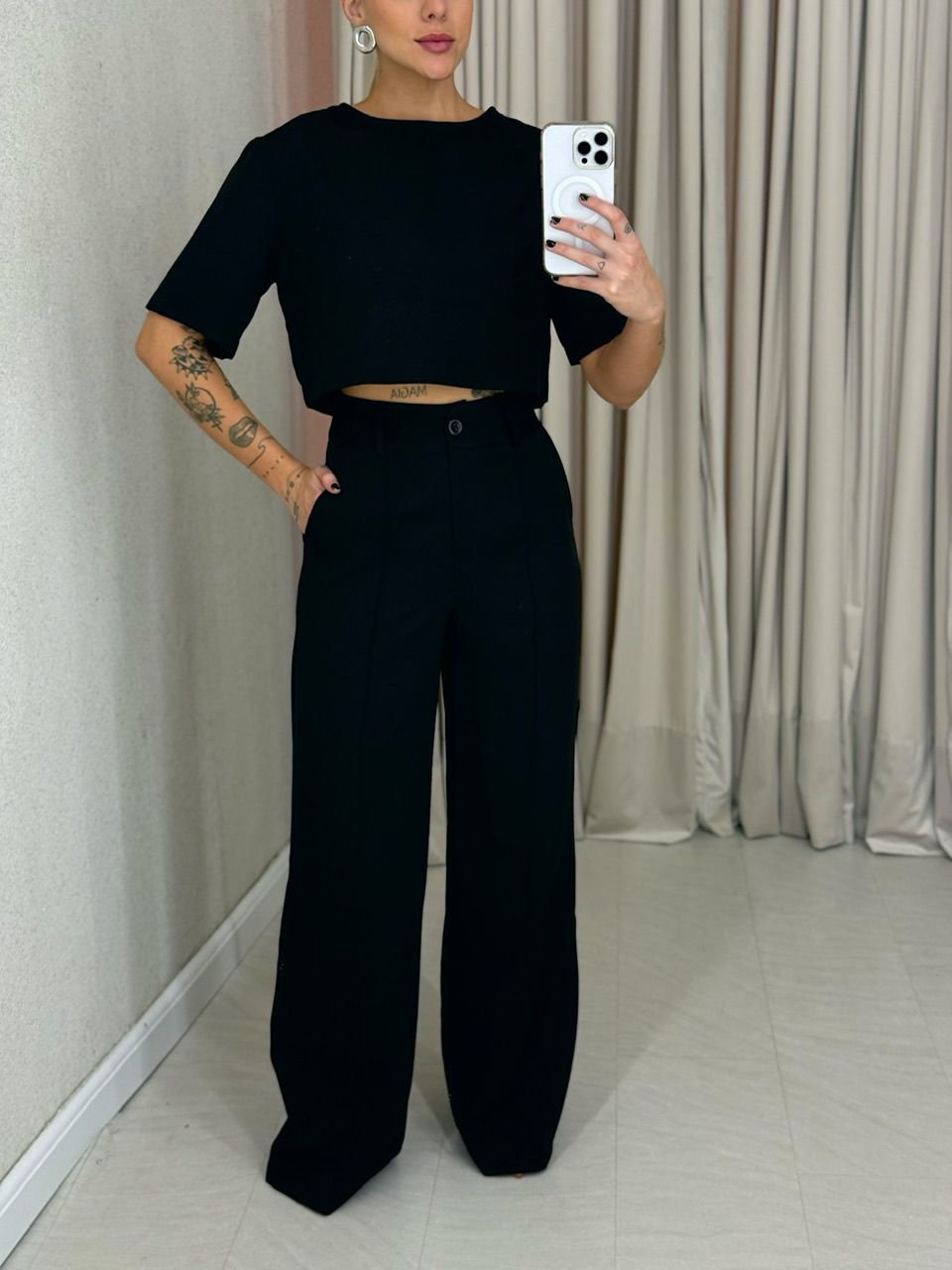 CONJUNTO MARIA LAURA CALÇA preto