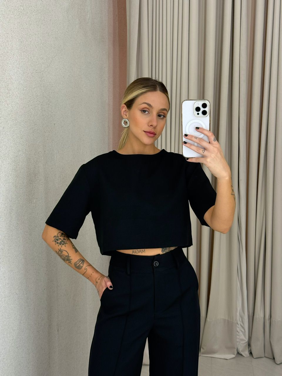 CONJUNTO MARIA LAURA CALÇA preto