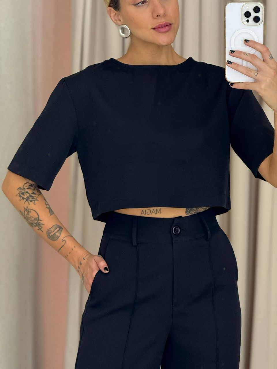 CONJUNTO MARIA LAURA CALÇA preto