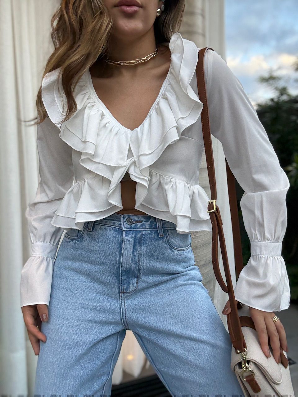 BLUSA JESSICA BABADOS OFF
