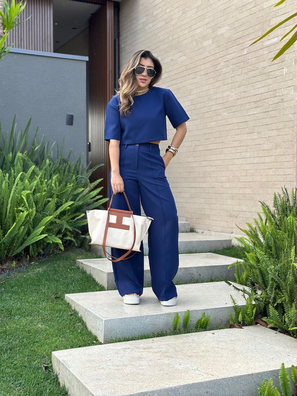 CONJUNTO MARIA LAURA CALÇA marinho