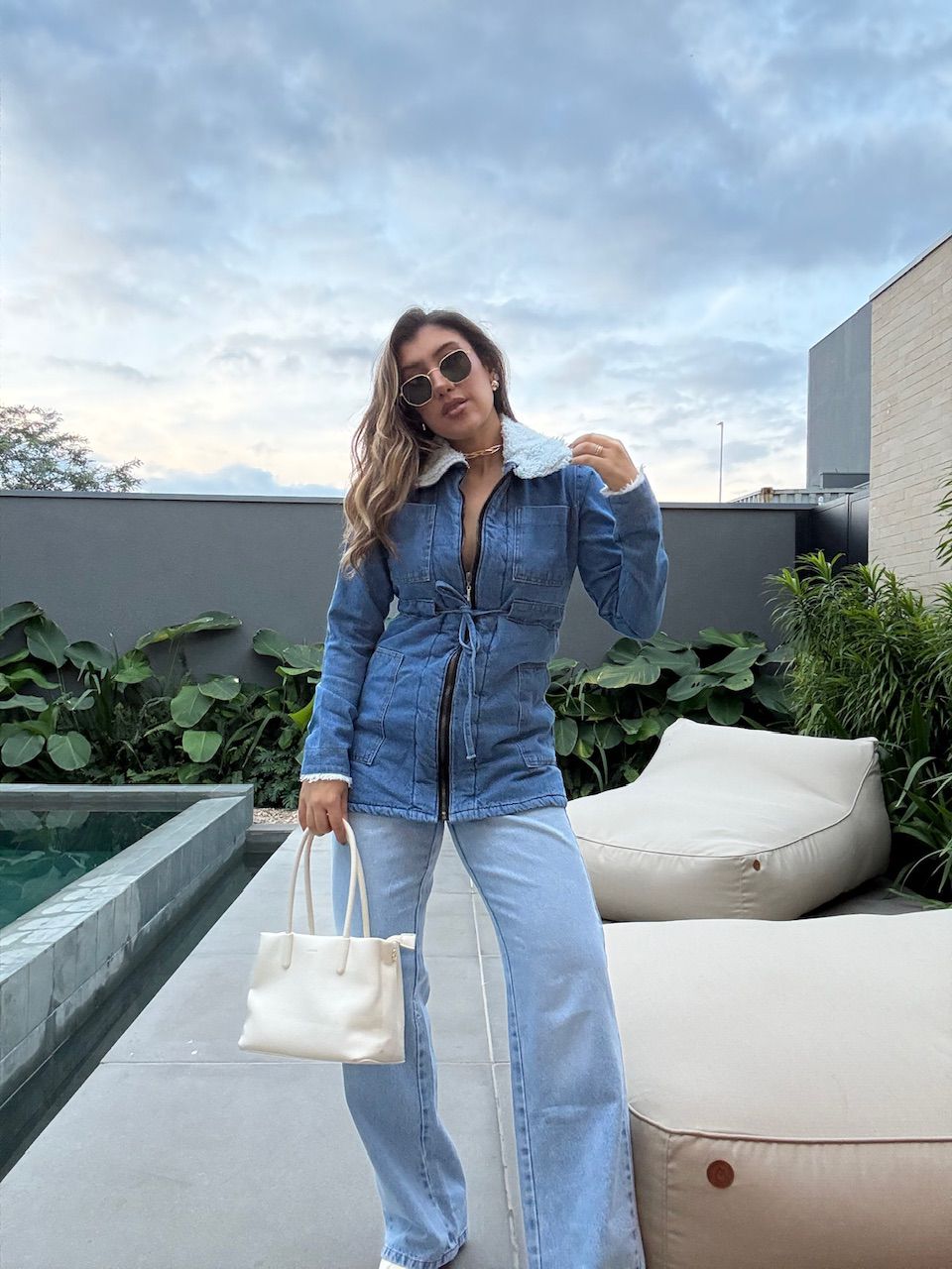 PARKA RAFAELA JEANS ESCURA - 0065470083 - CAROLLA FERRARO