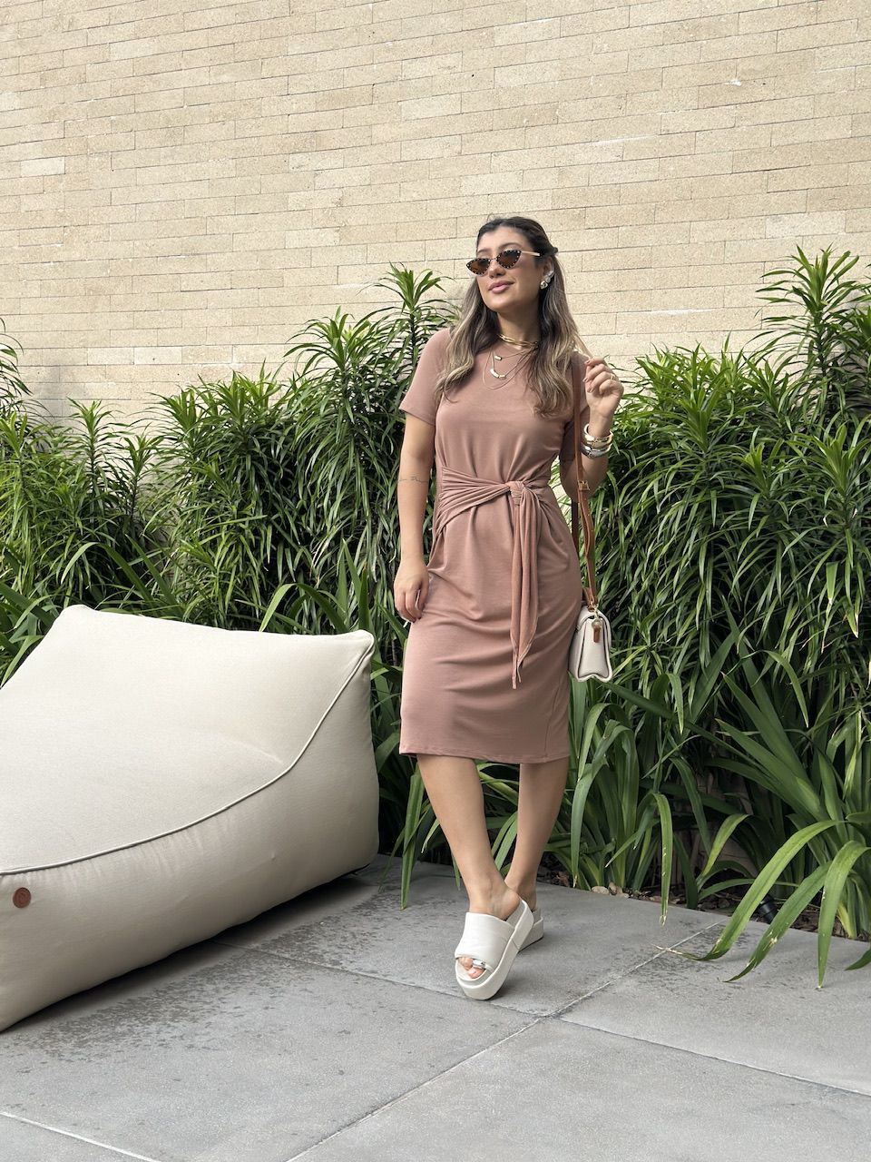 VESTIDO TALITA AMARRAÇÃO NUDE