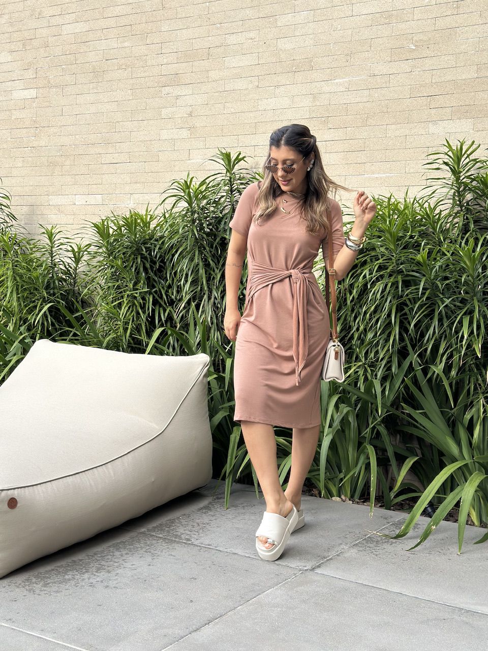 VESTIDO TALITA AMARRAÇÃO NUDE - 0065550049 - CAROLLA FERRARO